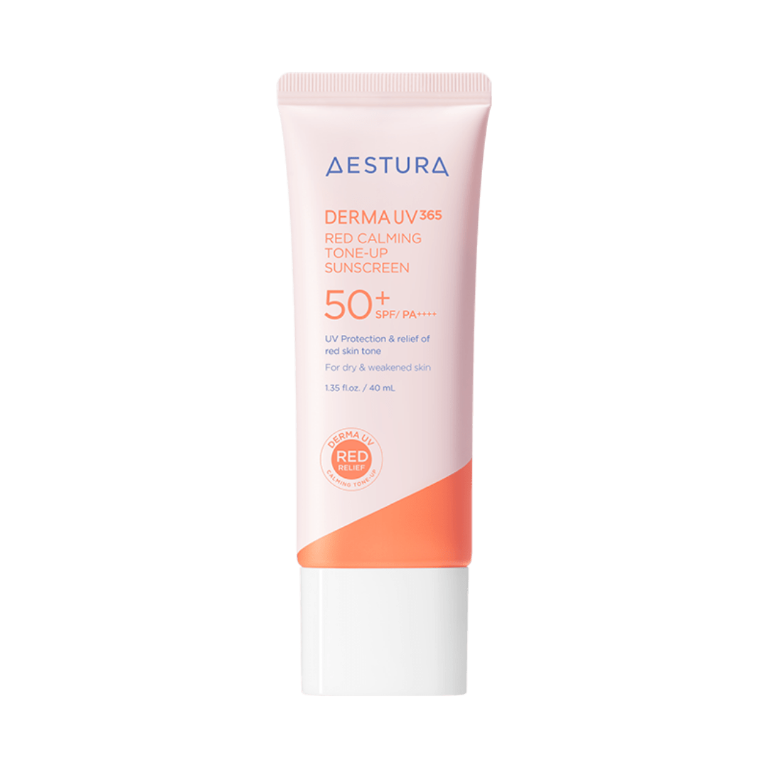 [aestura] Derma UV365 Red Calming Tone - Up Sunscreen 40ml - KuteSkin