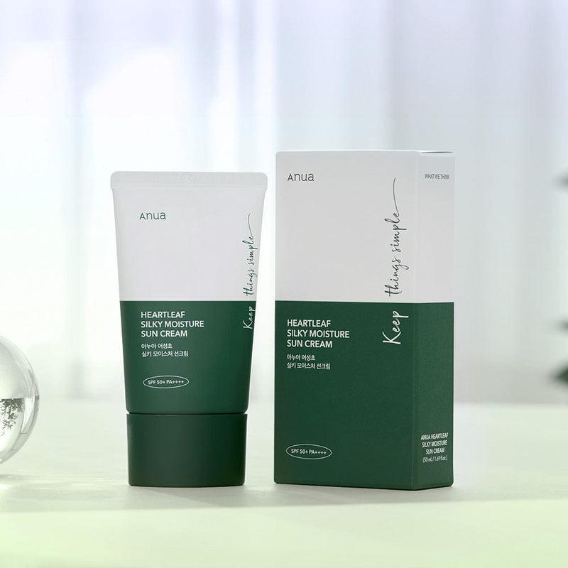 [Anua] HEARTLEAF SILKY MOISTURE SUNSCREEN 50ml - KuteSkin