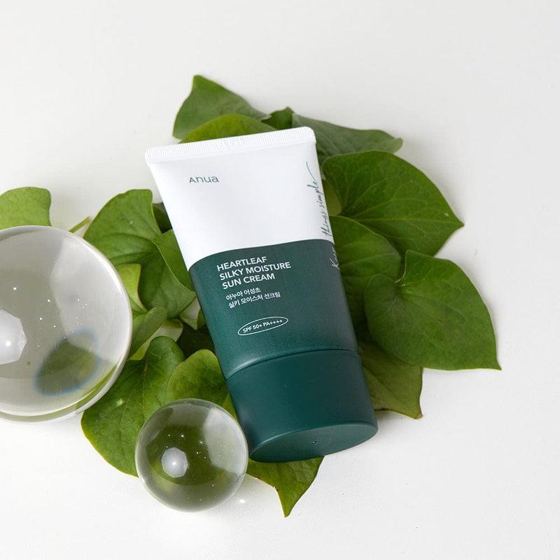 [Anua] HEARTLEAF SILKY MOISTURE SUNSCREEN 50ml - KuteSkin