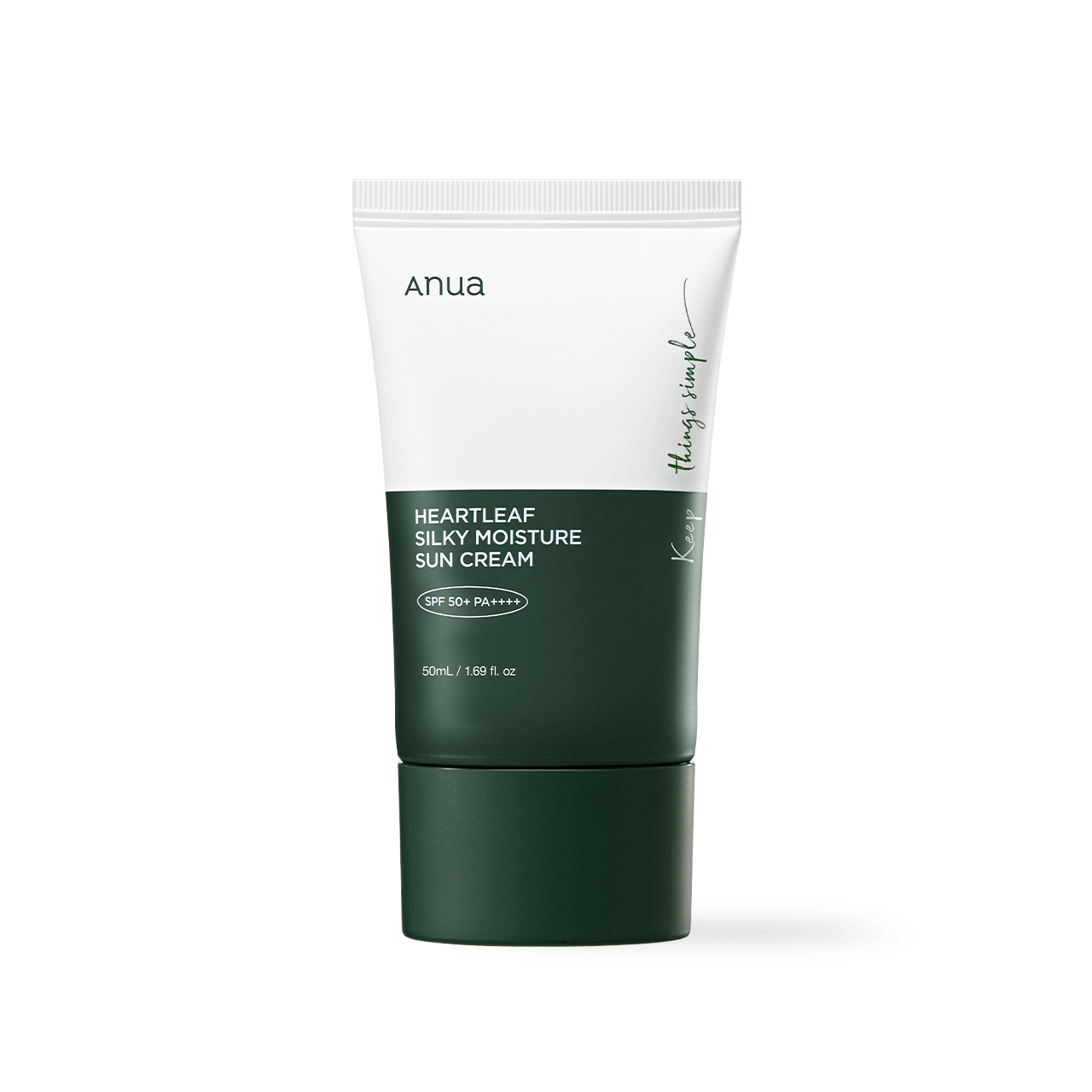 [Anua] HEARTLEAF SILKY MOISTURE SUNSCREEN 50ml - KuteSkin