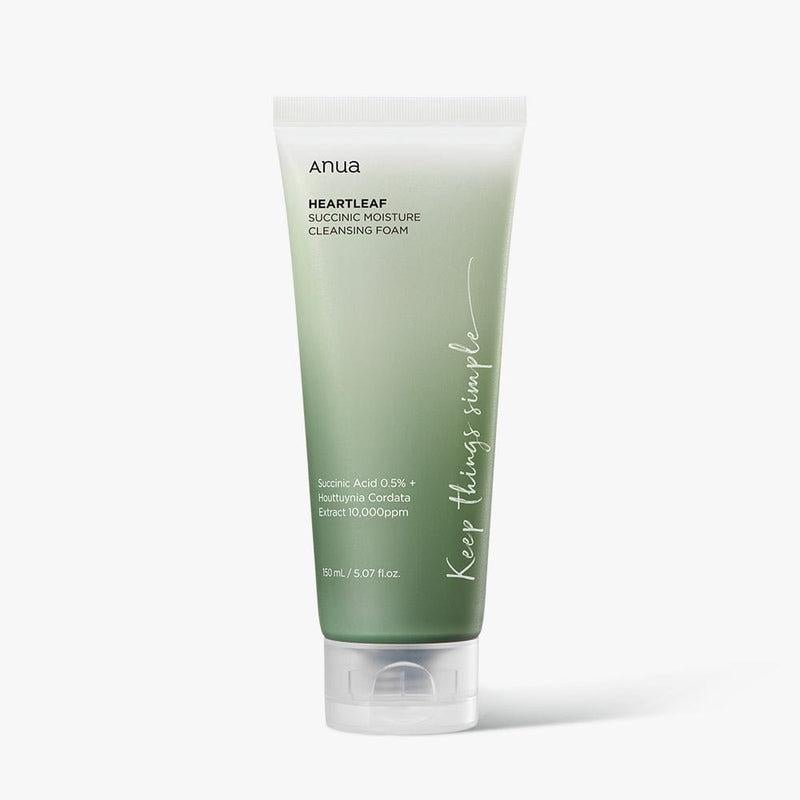 [Anua] HEARTLEAF SUCCINIC MOISTURE CLEANSING FOAM 150ml - KuteSkin