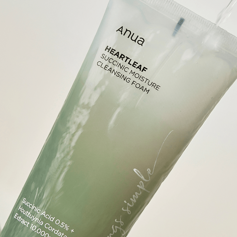 [Anua] HEARTLEAF SUCCINIC MOISTURE CLEANSING FOAM 150ml - KuteSkin