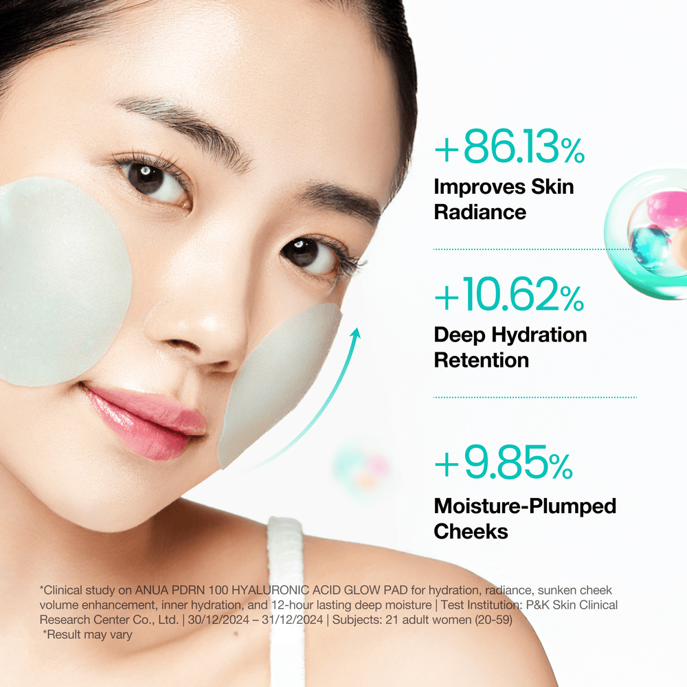 [anua] PDRN 100 Hyaluronic Acid Glow Pad 180ml 60ea - KuteSkin