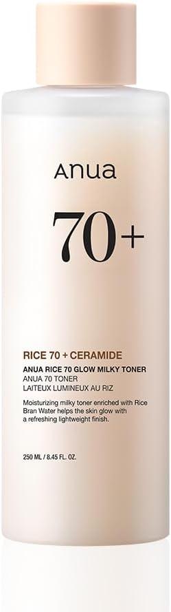 [Anua] RICE 70 GLOW MILKY TONER 250ml - KuteSkin