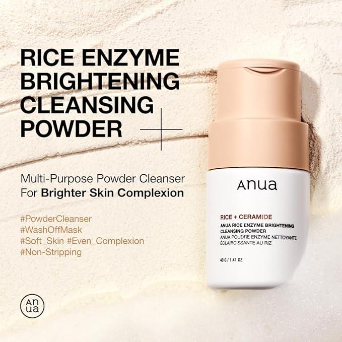 [Anua] RICE ENZYME BRIGHTENING CLEANSING POWDER 40g - KuteSkin