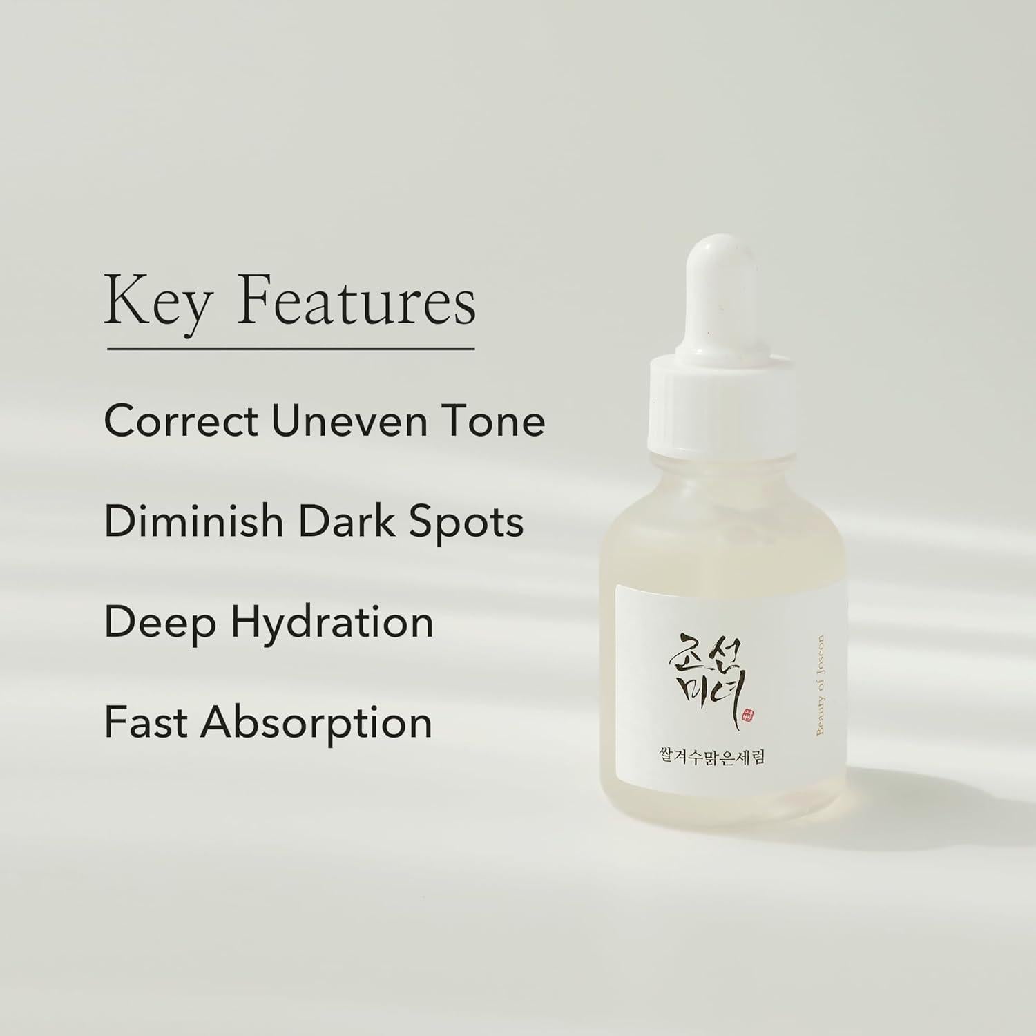 [BeautyOfJoseon] Glow Deep Serum : Rice + Alpha arbutin 30ml - KuteSkin