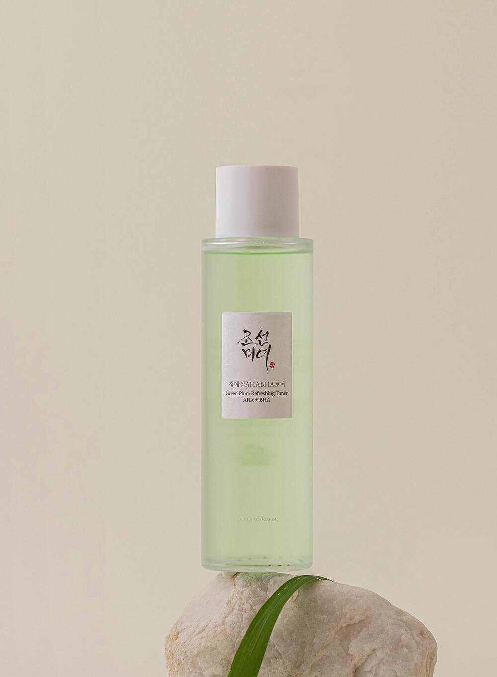 [BeautyOfJoseon] Green Plum Refreshing Toner : AHA + BHA 150ml - KuteSkin