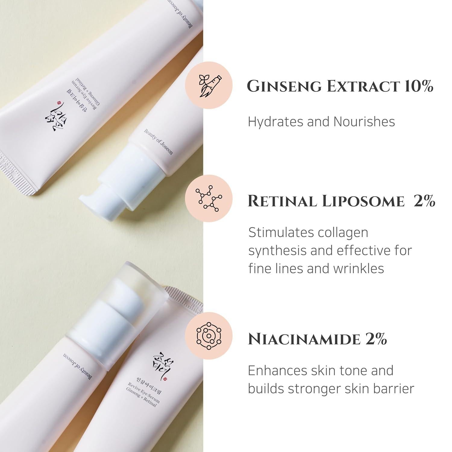 [BeautyOfJoseon] Revive Eye Serum : Ginseng + Retinal 30ml - KuteSkin
